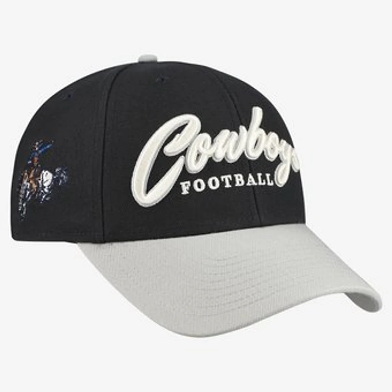 Men's '47 Navy/Gray Dallas Cowboys K.O. MVP Adjustable Hat