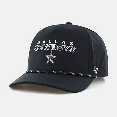 Men's '47 Black Dallas Cowboys Vault Hitch Snapback Hat