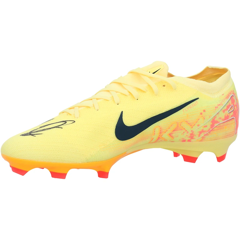 Zlatan Ibrahimovic Paris Saint-Germain Autographed Yellow Nike Mercurial Zoom Vapor 16 Pro KM Size 12