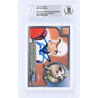 Tom Brady New England Patriots Autographed 2000 Aurora #84 Beckett Fanatics Witnessed Authenticated Rookie Card