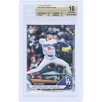 Roki Sasaki Los Angeles Dodgers 2025 Topps Now Dodgers Rookie Secures 1st Career MLB Win #137 BGS Authenticated 10 Rookie Card - 9.5,10,10,10 Subgrades