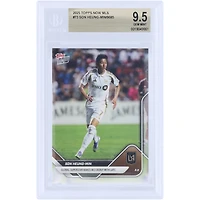 Son Heung-Min LAFC 2025 Topps Now MLS Global Superstar Makes MLS Debut with LAFC #73 BGS Authenticated 9.5 Card