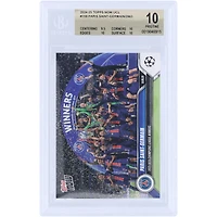 Paris Saint-Germain 2024-25 Topps Now 2025 UEFA Champions League Winners #159 BGS Authenticated 10 Card - 9.5,10,10,10 Subgrades
