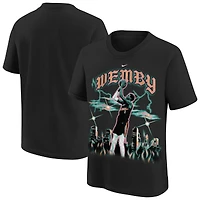 Youth Nike Victor Wembanyama Black San Antonio Spurs City Edition Player T-Shirt