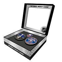 New York Islanders Stanley Cup Retro Puck & 3D Cup Puck Gift Box Set