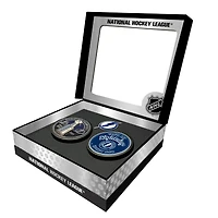Tampa Bay Lightning Stanley Cup Retro Puck & 3D Cup Puck Gift Box Set