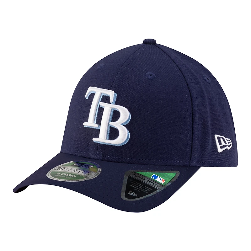 Men's New Era Navy Tampa Bay Rays Player Replica 39THIRTY M-Crown Flex Hat