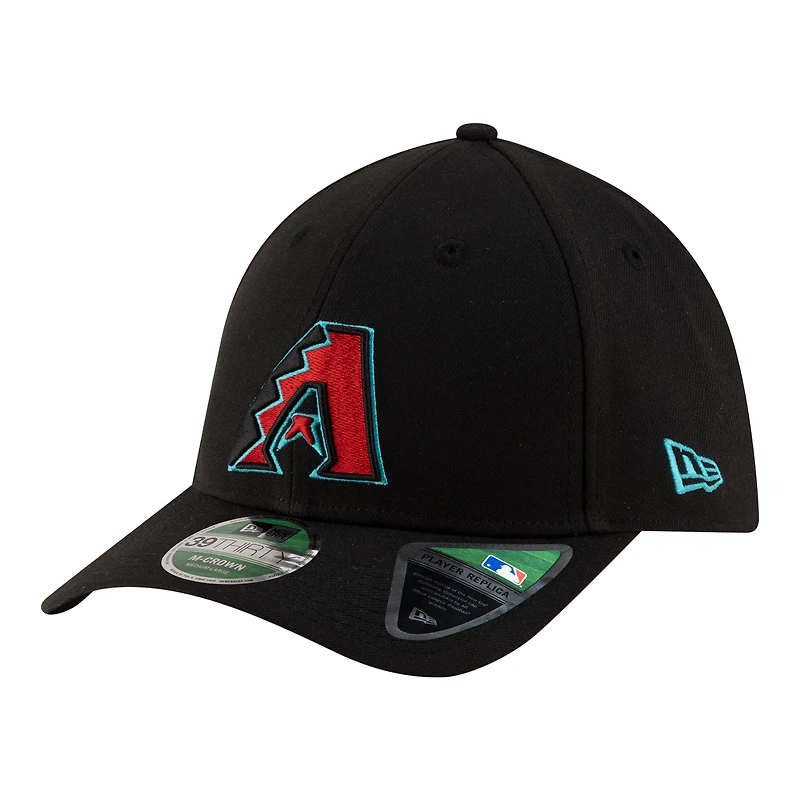 Men's New Era  Black Arizona Diamondbacks Alternate Player Replica 39THIRTY M-Crown Flex Hat