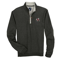 Men's johnnie-O  Black Georgia Bulldogs Sully Tri-Blend Quarter-Zip Pullover