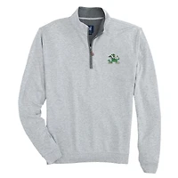 Men's johnnie-O  Gray Notre Dame Fighting Irish Sully Tri-Blend Quarter-Zip Pullover