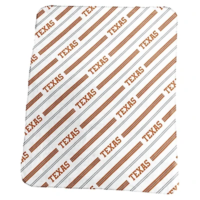 Texas Longhorns Classic Vertical Stripe Fleece Throw Blanket