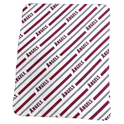 Logo Brands Los Angeles Angels 50" x 60" Classic Vertical Stripe Fleece Throw Blanket