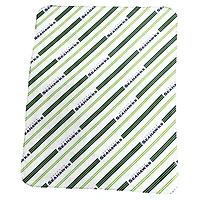 Logo Brands Seattle Seahawks 50" x 60" Classic Vertical Stripe Fleece Throw Blanket