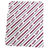 Logo Brands Cleveland Guardians 50" x 60" Classic Vertical Stripe Fleece Throw Blanket