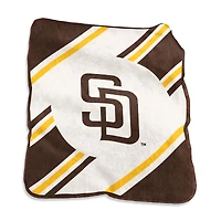 Logo Brands San Diego Padres 50" x 60" Raschel Stripe Throw Blanket