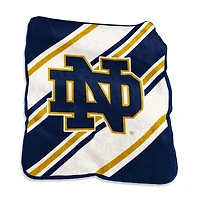 Logo Brands Notre Dame Fighting Irish 50" x 60" Raschel Stripe Throw Blanket