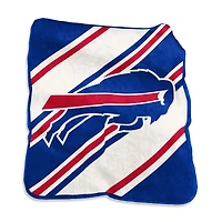 Logo Brands Buffalo Bills 50" x 60" Raschel Stripe Throw Blanket