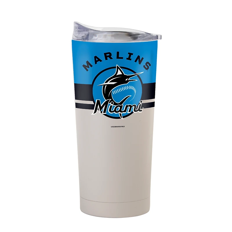 Logo Brands Miami Marlins 20oz. Horizon Powder Coat Tumbler