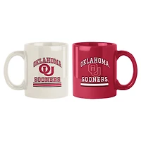 Oklahoma Sooners 15oz. Current & Throwback Mug Set