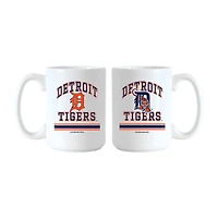Logo Brands Detroit Tigers 15oz. Current & Throwback Mug Set