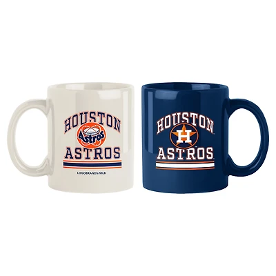 Houston Astros 15oz. Current & Throwback Mug Set