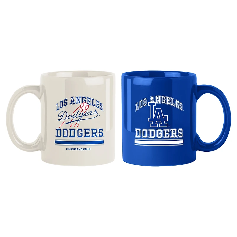 Los Angeles Dodgers 15oz. Current & Throwback Mug Set