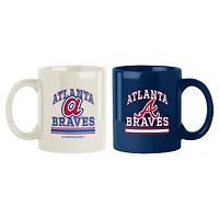 Atlanta Braves 15oz. Current & Throwback Mug Set