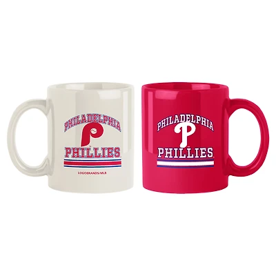 Philadelphia Phillies 15oz. Current & Throwback Mug Set