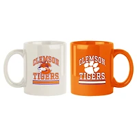 Clemson Tigers 15oz. Current & Throwback Mug Set