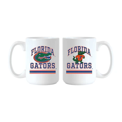 Logo Brands Florida Gators 15oz. Current & Throwback Mug Set