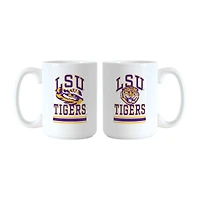 Logo Brands LSU Tigers 15oz. Current & Throwback Mug Set