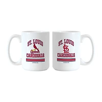 Logo Brands St. Louis Cardinals 15oz. Current & Throwback Mug Set