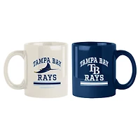 Tampa Bay Rays 15oz. Current & Throwback Mug Set