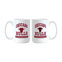 Logo Brands Chicago Bulls 15oz. Current & Throwback Mug Set