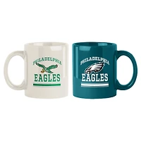 Philadelphia Eagles 15oz. Current & Throwback Mug Set