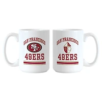 Logo Brands San Francisco 49ers 15oz. Current & Throwback Mug Set