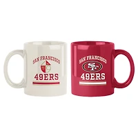 San Francisco 49ers 15oz. Current & Throwback Mug Set