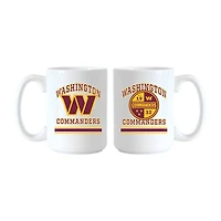 Logo Brands Washington Commanders 15oz. Current & Throwback Mug Set