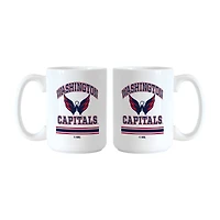 Logo Brands Washington Capitals 15oz. Current & Throwback Mug Set