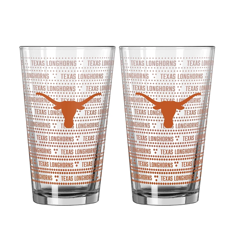Logo Brands Texas Longhorns Chant Fade 16oz. Pint Glass