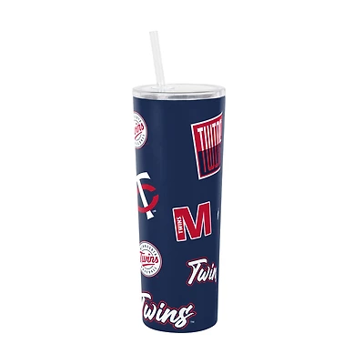 Logo Brands Minnesota Twins 30oz Dreamweave Straw Tumbler