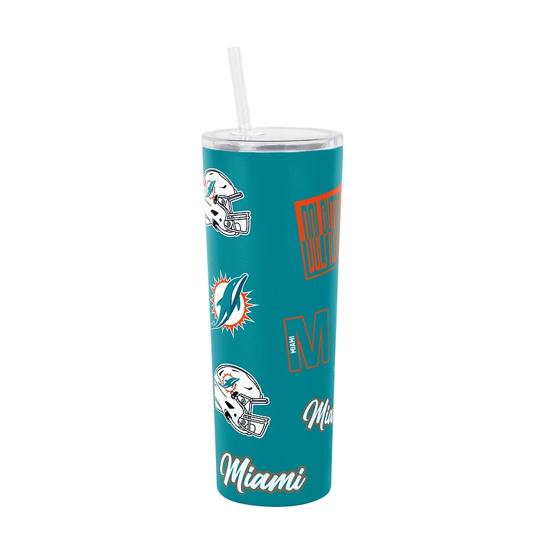 Logo Brands Miami Dolphins 30oz Dreamweave Straw Tumbler
