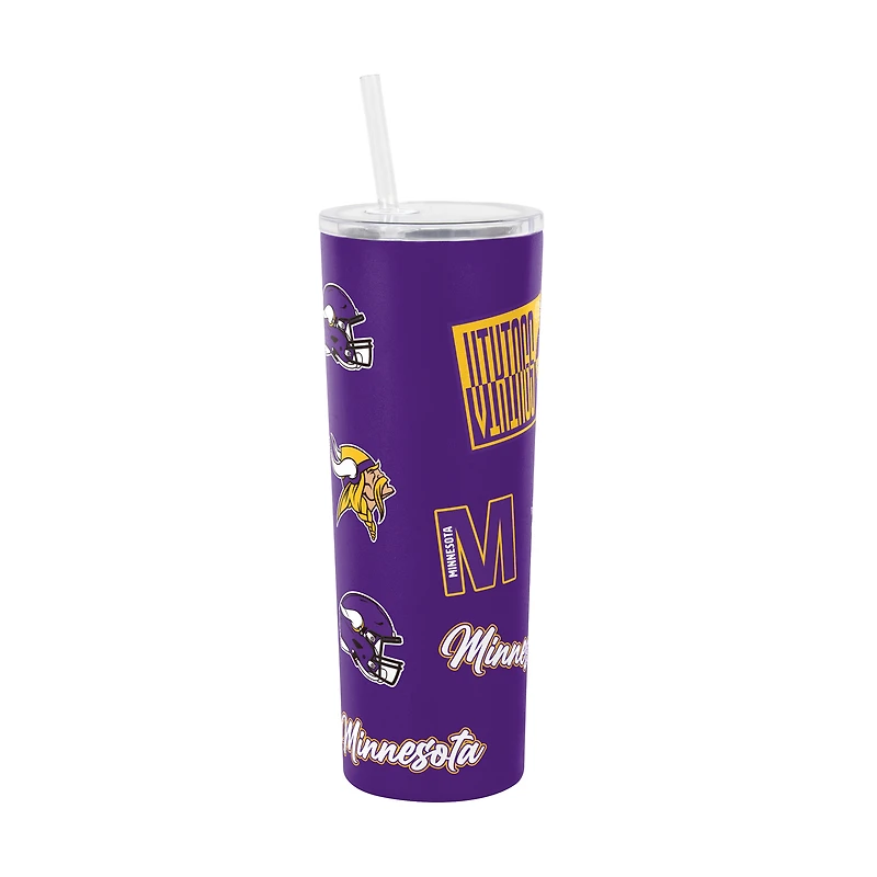 Logo Brands Minnesota Vikings 30oz Dreamweave Straw Tumbler