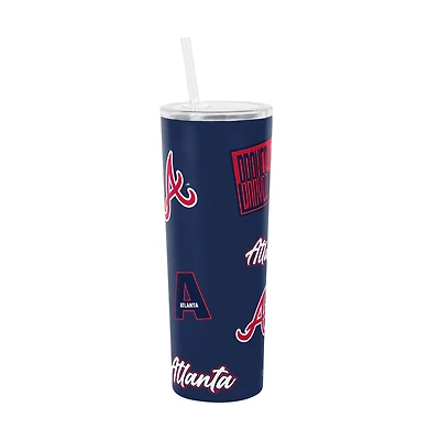 Logo Brands Atlanta Braves 30oz Dreamweave Straw Tumbler