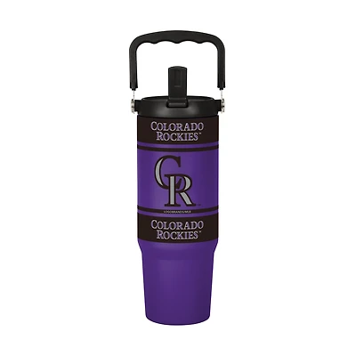 Logo Brands Colorado Rockies 30oz. Colorblock 2.0 Top Handle Tumbler