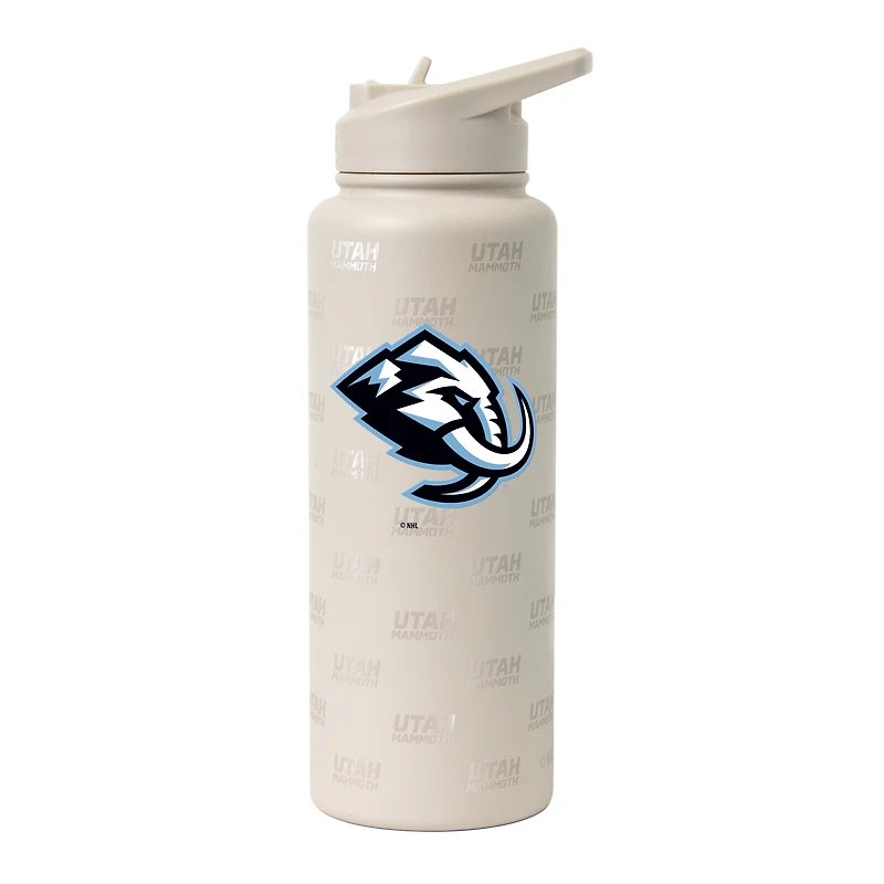 Logo Brands Utah Mammoth 34oz. Sand Ghost Quencher Bottle