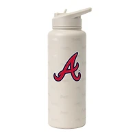Logo Brands Atlanta Braves 34oz. Sand Ghost Quencher Bottle