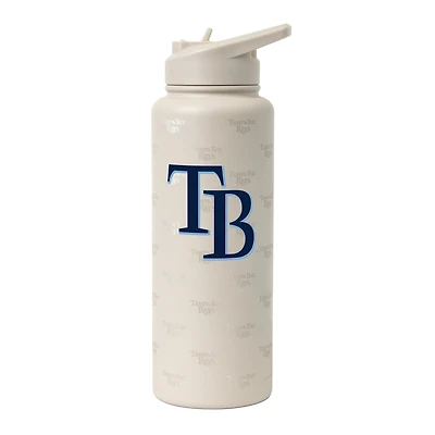 Logo Brands Tampa Bay Rays 34oz. Sand Ghost Quencher Bottle