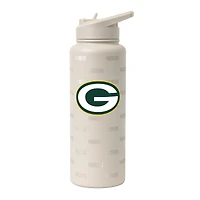 Logo Brands Green Bay Packers 34oz. Sand Ghost Quencher Bottle