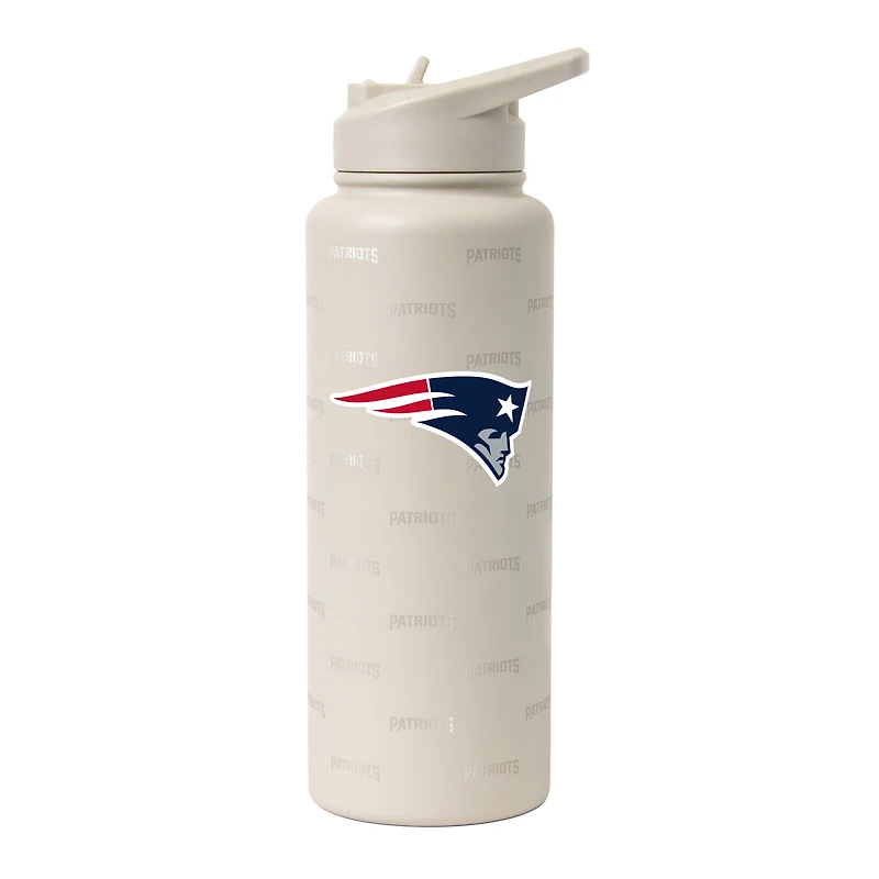 Logo Brands New England Patriots 34oz. Sand Ghost Quencher Bottle